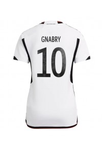 Saksa Serge Gnabry #10 Jalkapallovaatteet Naisten Kotipaita MM-kisat 2022 Lyhythihainen